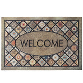 DWKKX welcome door mat 24x36 close-up of rubber texture with non-slip backing