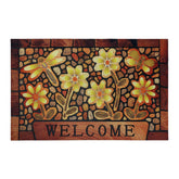 DWKKX durable welcome door mat with non-slip rubber backing for safety at entry.