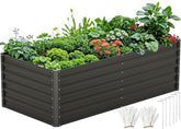 DWVO raised garden bed 6x3x2ft offers spacious growing area for vegetables and flowers.