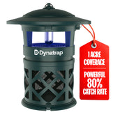 DynaTrap DT2030-GRSR outdoor trap in action protecting a yard from flying insects.