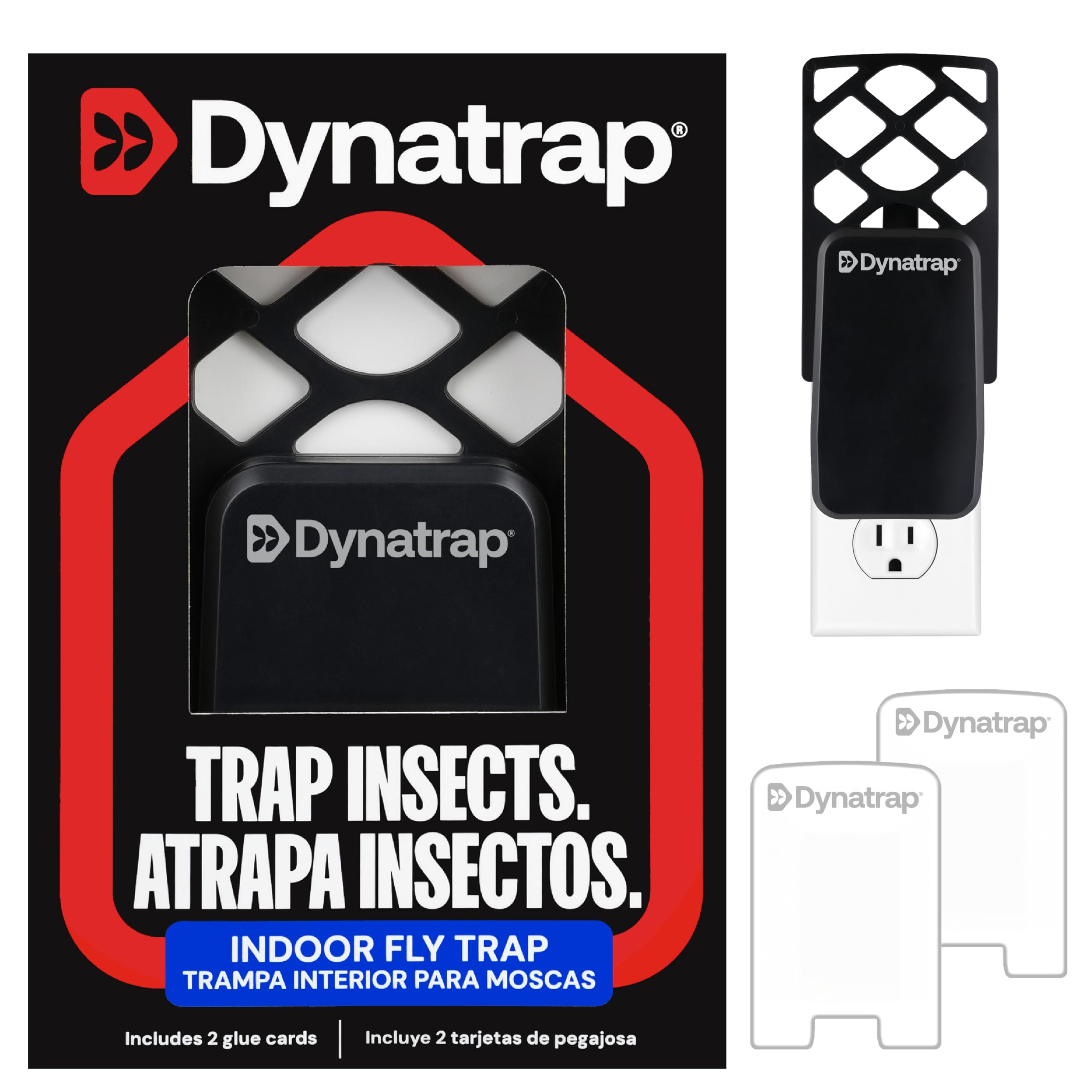 DynaTrap DT3007 indoor unit with UV light attracts flying insects.