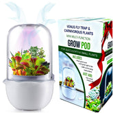 E SUPEREGROW smart Venus fly trap terrarium cover with clear view and airflow.