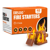 E500 fire starter 48-count box ready for outdoor fires