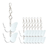 EACILLES butterfly disc hanging setup reflects sunlight to deter birds safely.
