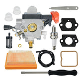 Eamonhigh FS131R carburetor kit assembly for Stihl, improves idle and power delivery.
