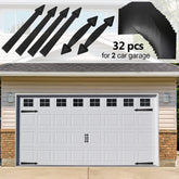 Eapele magnetic garage door decoration windows 32-piece set adds a realistic faux door look