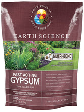 Earth Science gypsum granules 5 lb bag for clay soil loosening and calcium addition