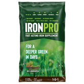 Earth Science IronPro bottle pouring iron supplement for fast lawn color.