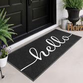 EARTHALL Funny Hello Mats outdoor entrance traps dirt and welcomes guests.
