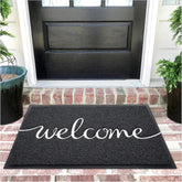 EARTHALL Funny Welcome Mat outdoor front door captures dirt before it enters.