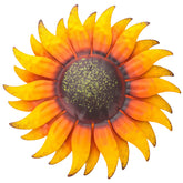 EASICUTI 6in sunflower metal wall art ready to hang for a bright focal point