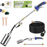 EASITALY propane torch weed burner kit in action for weed control