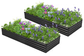 Easllre galvanized raised bed 7x3ft for versatile vegetable gardening