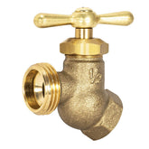 Eastman female no-kink hose bibb brass body for durable outdoor watering.