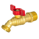 Eastman hose bibb 3/4in MIP brass for durable outdoor irrigation.