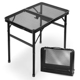 EASTSTORM 2ft folding table with carry handle for easy outdoor transport