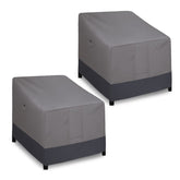 Easy-Going outdoor chair cover guards against rain and sun.