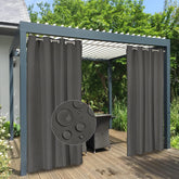 Easy-Going waterproof outdoor curtains for porch with wind protection