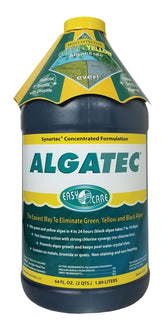 easycare algatec bottle showing the super algaecide-clarifier for ultra-clear pool water