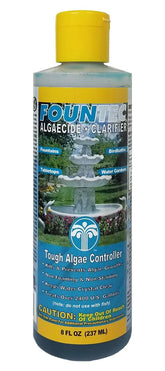 EasyCare FounTec bottle pour shows algaecide action for clearer water.
