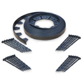 EasyFlex No-Dig edging 40ft coil forms a clean lawn border with no digging.