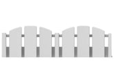 EasyFlex No-Dig edging white wood-look wide view for seamless borders.