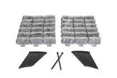 EasyFlex no-dig landscape edging stone-look piece provides rustic, easy-to-install border.