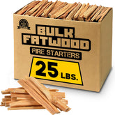 Eco-Stix Fatwood fire starter sticks ignite quickly for campfires and outdoor cooking.