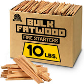 EASYGO Eco-Stix fatwood sticks quickly spark a cozy fire.