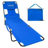 EasyGO Face Down Tanning Chaise chair face-through opening for comfortable tanning posture.