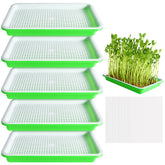 EBaokuup seed sprouter tray 5-pack for soil-free germination and quick sprouts
