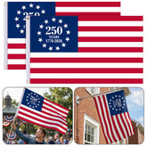EBaokuup 250th anniversary flag 3x5 outdoor display for patriotic celebrations