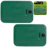EBaokuup valve box cover 2pcs with plugs, weatherproof protection for irrigation systems.
