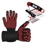EBIEFLY BBQ gloves in action protect hands during high-heat grilling.