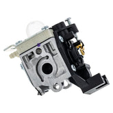 Echo A021004890 carburetor front view shows authentic OEM fit for easy installation.