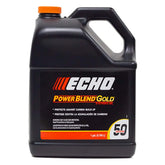 Echo Extended Life Power Blend 1-Gallon bottle shown for reliable two-cycle performance.