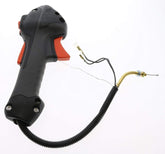 Echo P021044480 throttle control handle close-up, durable OEM replacement for PAS-225 and SRM-225