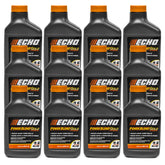 Echo Power Blend GOLD 2-cycle oil bottle close-up for smooth engine performance.