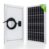 ECO-WORTHY 10W solar charger front view for portable 12V charging