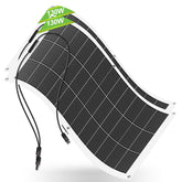 ECO-WORTHY 130W flexible solar panel on an RV for off-grid power