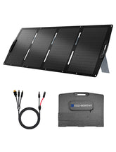 ECO-WORTHY 200W folded panel, portable for backpacking and quick setup.