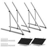 ECO-WORTHY 45inch mount brackets tilt system optimizes sun angle for higher energy capture.