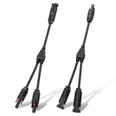 ECO-WORTHY solar Y-branch connector male-to-two-female for parallel panel hookup for higher output