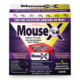 EcoClear MouseX ready-to-use bait tray 2-pack for reliable indoor control.