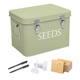 Ecopark seed storage box with open lid for quick seed access and organization