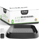 ECOPEST Bed Bug Blocker XL traps, front view, for monitoring bed posts.