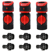 Eden 93218 quick-connect kit front view with secure twist-lock for stable hose connections.