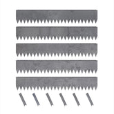 Edge Right hammer-in edging with rugged COR-TEN steel for lasting landscape borders.
