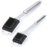 Edgnb 16.5-inch grill brush reaches deep grates for thorough cleaning.