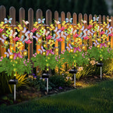EDOF solar butterfly lights illuminate outdoor spaces with colorful butterflies.